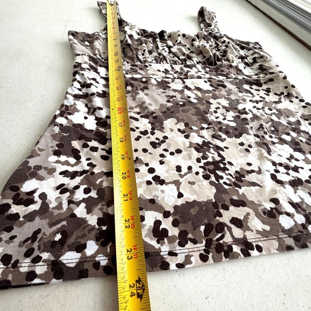 Ann Taylor Womens Babydoll Top Size Medium Square Neck Mob Wife Summer Tank - Picture 3 of 5